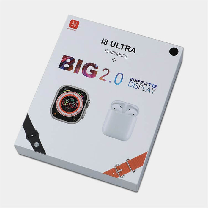 I8 Smart Watch with Bluetooth Earphone Set