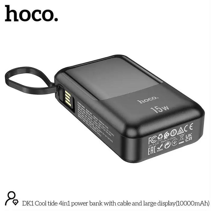 HOCO OEM DK1 10000mAh Cool Tide 4in1 Portable  Power Bank