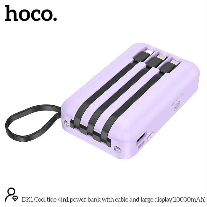 HOCO OEM DK1 10000mAh Cool Tide 4in1 Portable  Power Bank