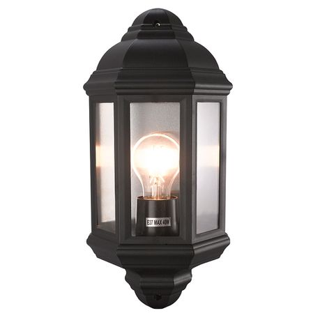60W Lantern Lighting Wall - Black