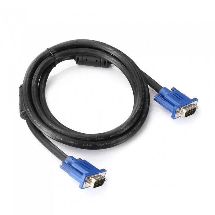 1.5m VGA Connector Cable Male-Male (Black) - Syntronics