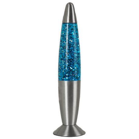 Blue Glitter Lamp