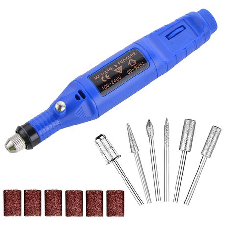Professional Electric Manicure Pedicure Drill Machine - Blue