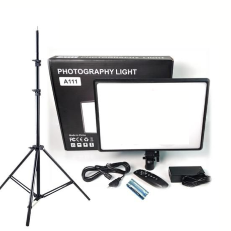Professional Photography Light 6000K with Remote and Tripod Stand - A111