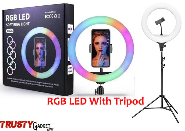 10inch RGB LED Soft Ring Light with 7 Colours - Syntronics