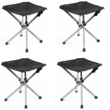 Ultralight Small Travel Foldable Camping Stool - Set of 4