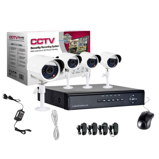 4 Channel Wireless Monitoring CCTV Security System - Syntronics