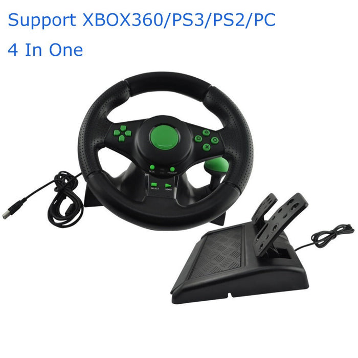 Vibration steering wheel controller for ps3/ps2/pc usb - Syntronics