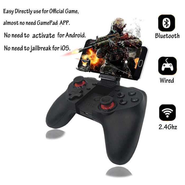 V-A18 Bluetooth Gamepad Joystick For Android Smart TV Box PC Phone Mobile