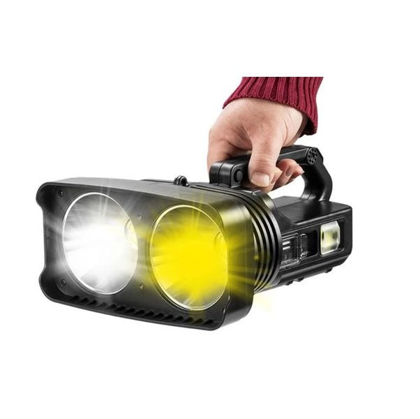 Multifunctional Rechargeable Powerful LED Searchlight With Power Bank