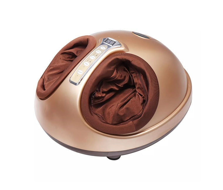 Brown Shiatsu Foot Massager with Heat Function - Syntronics