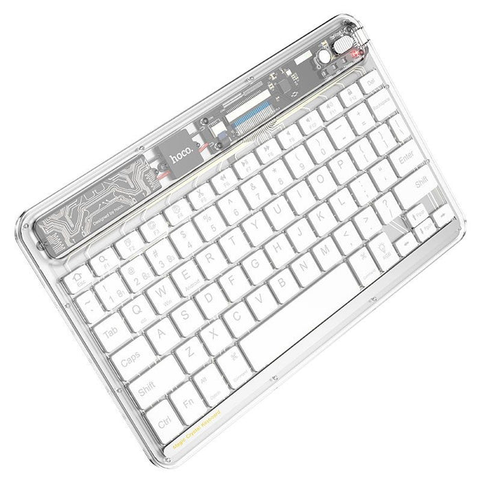 Hoco Wireless Keyboard, Transparent +7 Colour Lighting Effects, S55